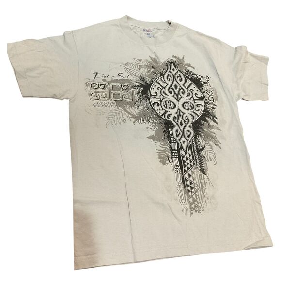 Del Sol Tribal Color Changing Graphic T-Shirt Gray Cotton Tee Men’s Medium - Picture 6 of 9